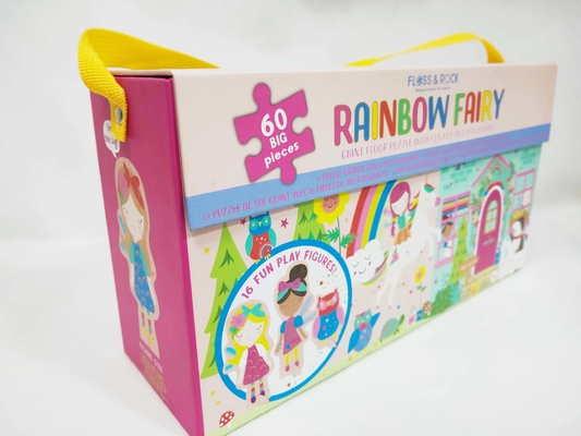Giá tốt. 60pcs Rainbow Fairy Cardboard Jigsaw Puzzle Chiếc giày giật lớn với những hình ảnh vui vẻ trực tuyến