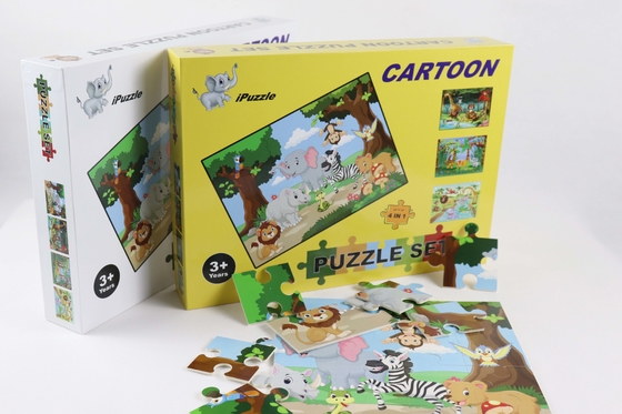 Giá tốt. Cool 4 gói giấy Jigsaw Puzzle Trẻ nhỏ 4-8 tuổi Học tập giáo dục trực tuyến