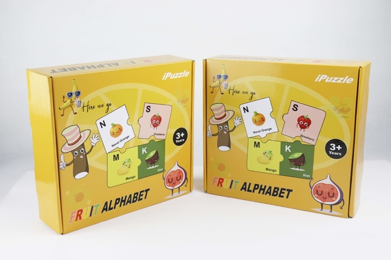 Giá tốt. 2.5mm Thickness Fruit Alphabet Puzzle 28pcs Sơn mài trực tuyến