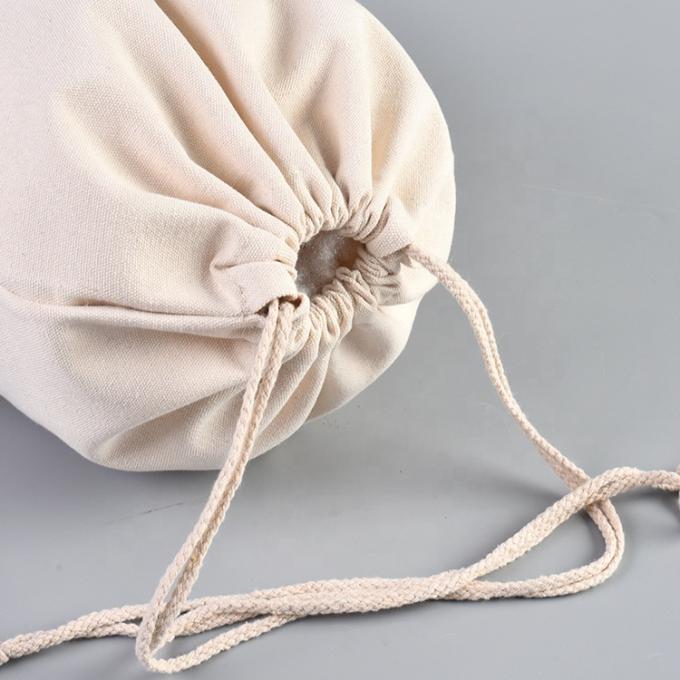 Cá nhân hóa Màu sắc nhỏ Muslin vải bông túi kéo dây túi 3