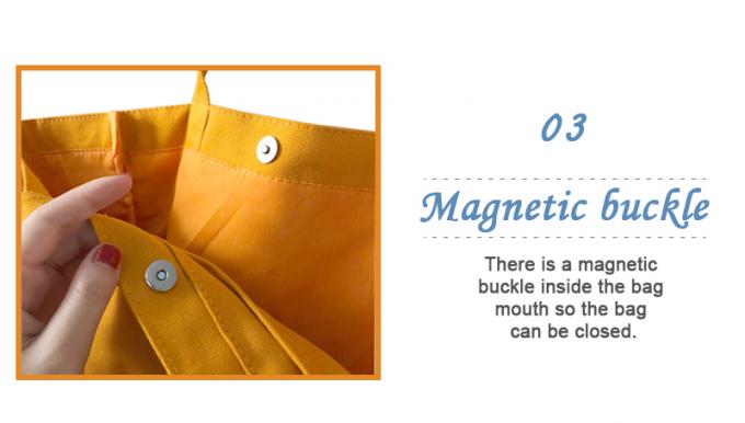 230gm Pantone màu vải bông túi Tote cho phụ nữ mua sắm 5