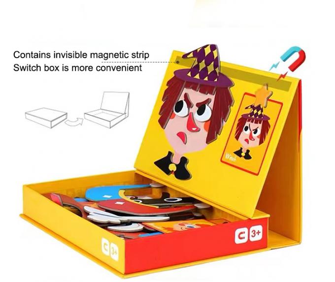 Ước tính học tập từ tính giáo dục Jigsaw Puzzle Bảng Đồ giao thông quần áo cho trẻ em 1