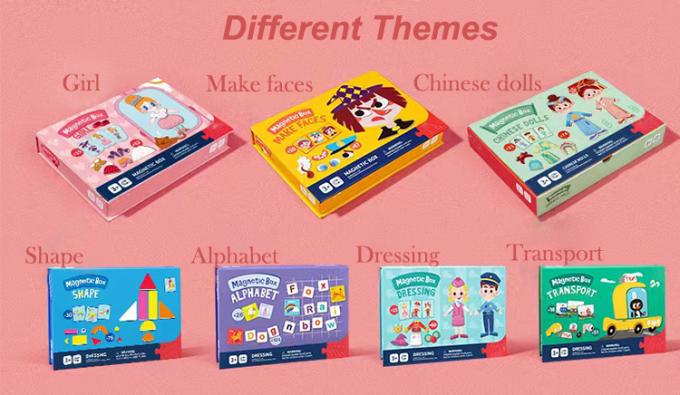 Ước tính học tập từ tính giáo dục Jigsaw Puzzle Bảng Đồ giao thông quần áo cho trẻ em 2