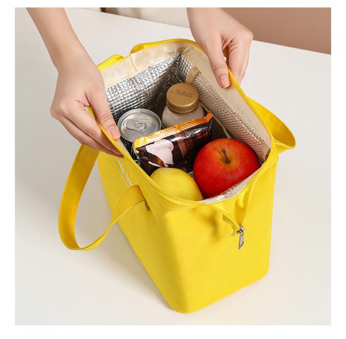 Candy Color Insulation Cooler Bag Thermal Bento Box Thẻ mang theo với in tùy chỉnh 3