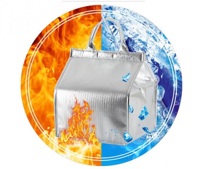 Thùng chống nước Polyester Picnic Cooler Bag Aluminum Foil Isolation Bag Phân phối thực phẩm 3