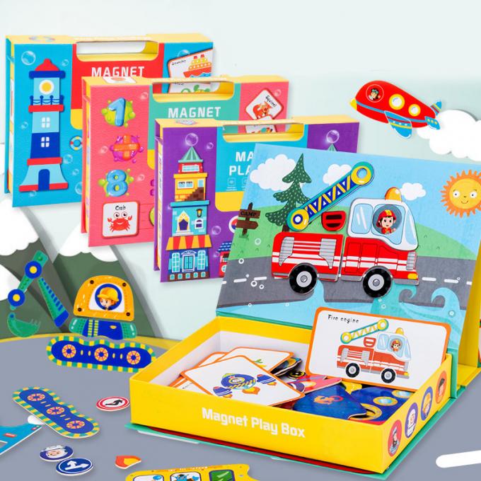 Nhận dạng số trước trường học Magnetic Jigsaw Puzzle Book For 3 Year Olds Kids 3