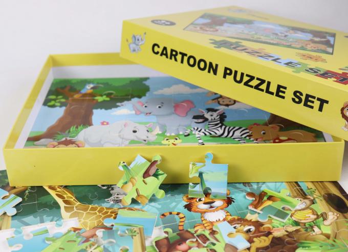 Cool 4 gói giấy Jigsaw Puzzle Trẻ nhỏ 4-8 tuổi Học tập giáo dục 1