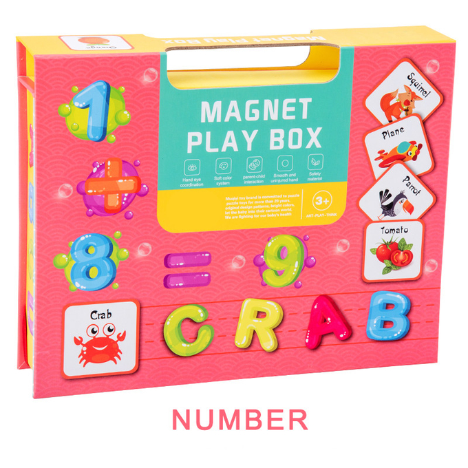Nhận dạng số trước trường học Magnetic Jigsaw Puzzle Book For 3 Year Olds Kids 0