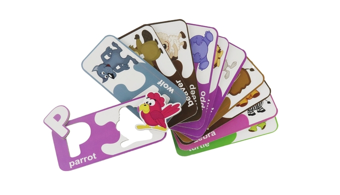 Eco Kids giấy giáo dục Jigsaw Puzzle Động vật bảng chữ cái abc Khả năng phù hợp cho trẻ từ 3 tuổi trở lên 0